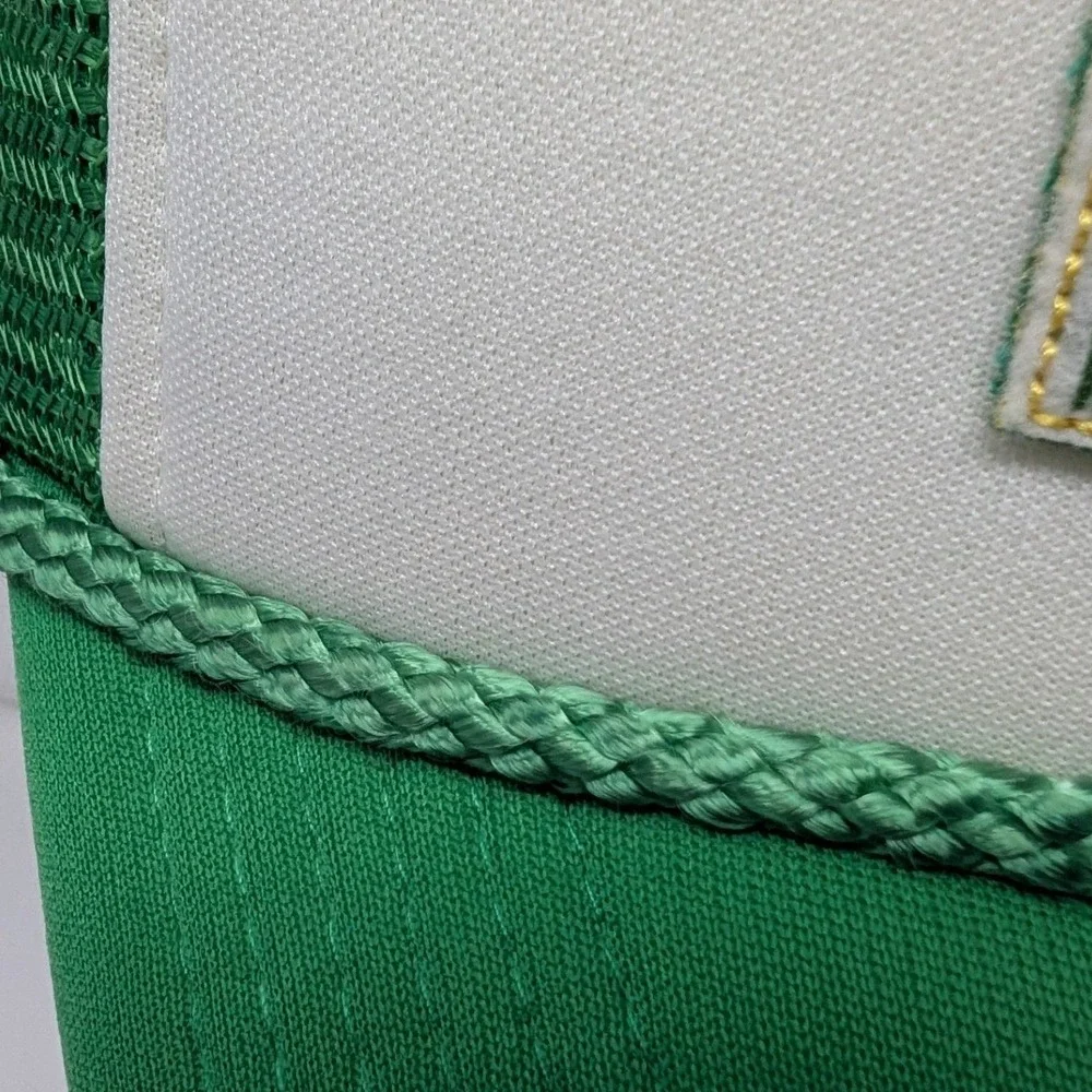 Mountain Dew Puffy Patch Trucker‎ Hat Green White Snapback Rope Y2K foam